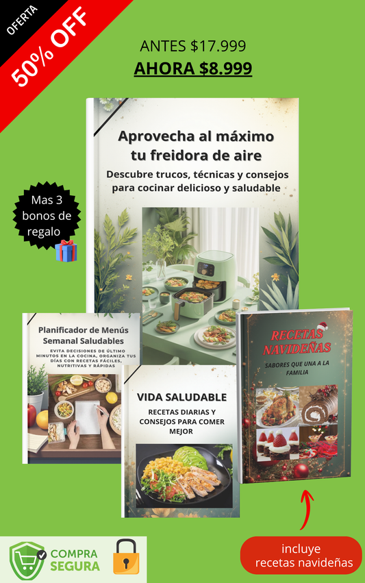 Aprovecha al maximo tu freidora de aire